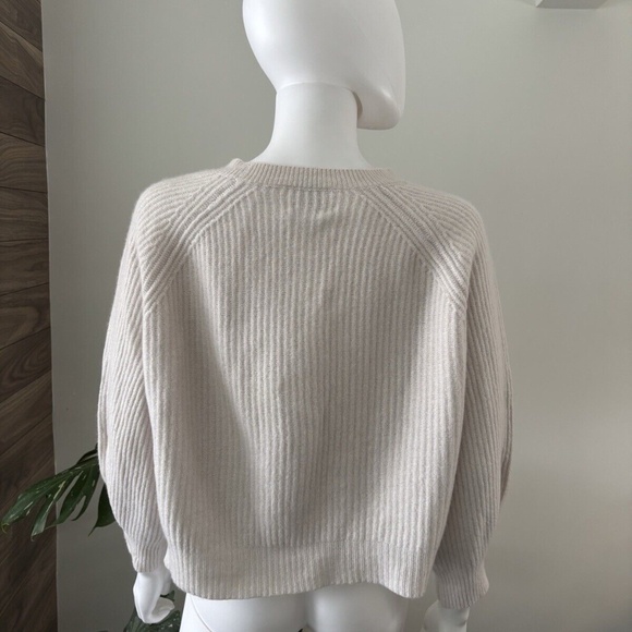 ALLUDE 100% Cashmere Sweater Crop Sz Medium Women's❤️ - Picture 5 of 9